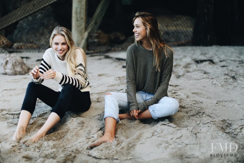 Scarlett Leithold featured in  the Brandy Melville lookbook for Spring/Summer 2016