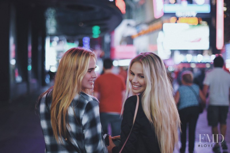 Scarlett Leithold featured in  the Brandy Melville lookbook for Spring/Summer 2016