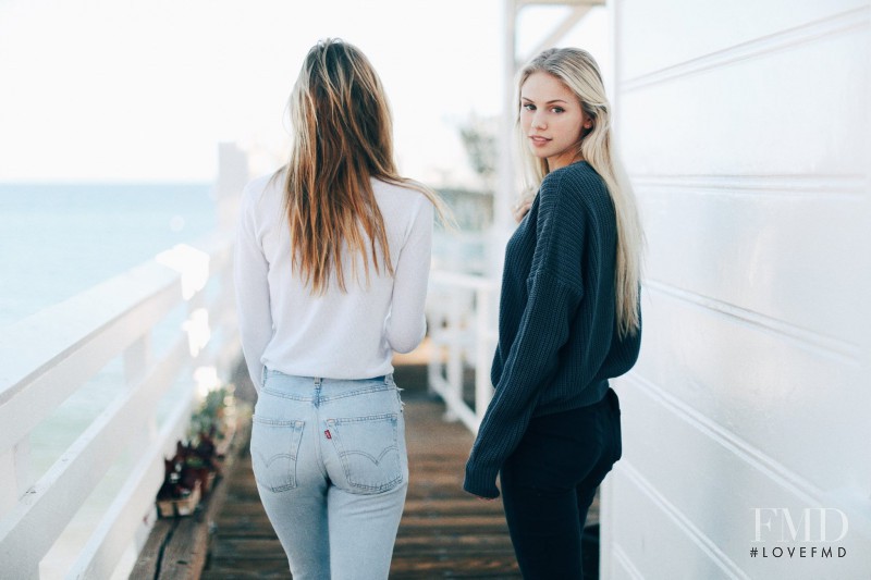 Scarlett Leithold featured in  the Brandy Melville lookbook for Spring/Summer 2016