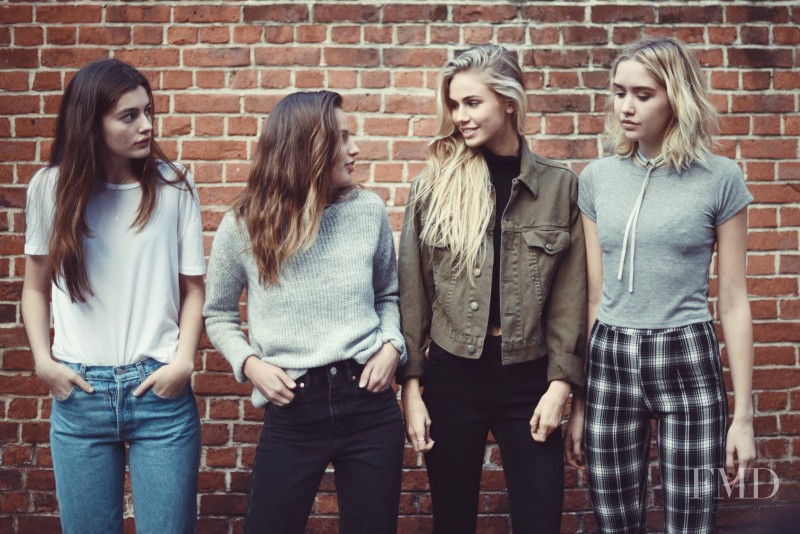 Scarlett Leithold featured in  the Brandy Melville lookbook for Spring/Summer 2016