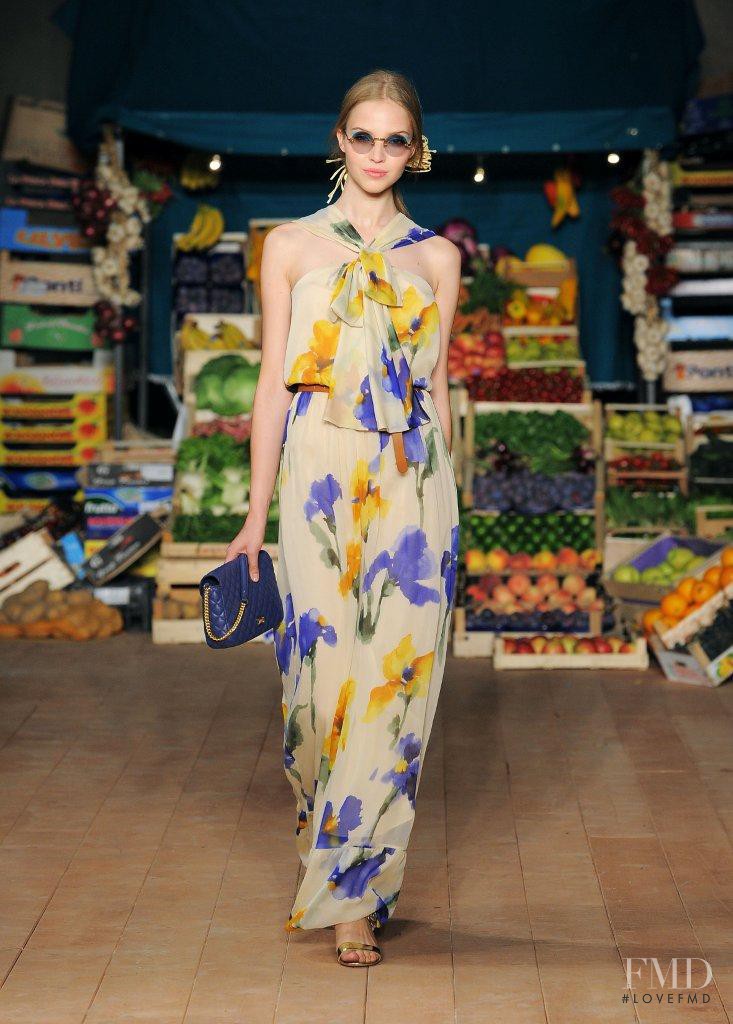 Josephine Skriver featured in  the Boutique Moschino fashion show for Spring/Summer 2012