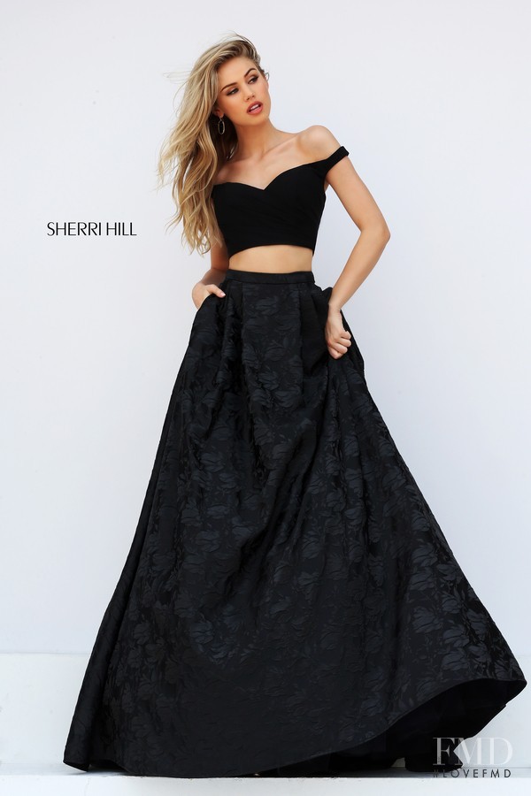 Scarlett Leithold featured in  the Sherri Hill catalogue for Autumn/Winter 2016