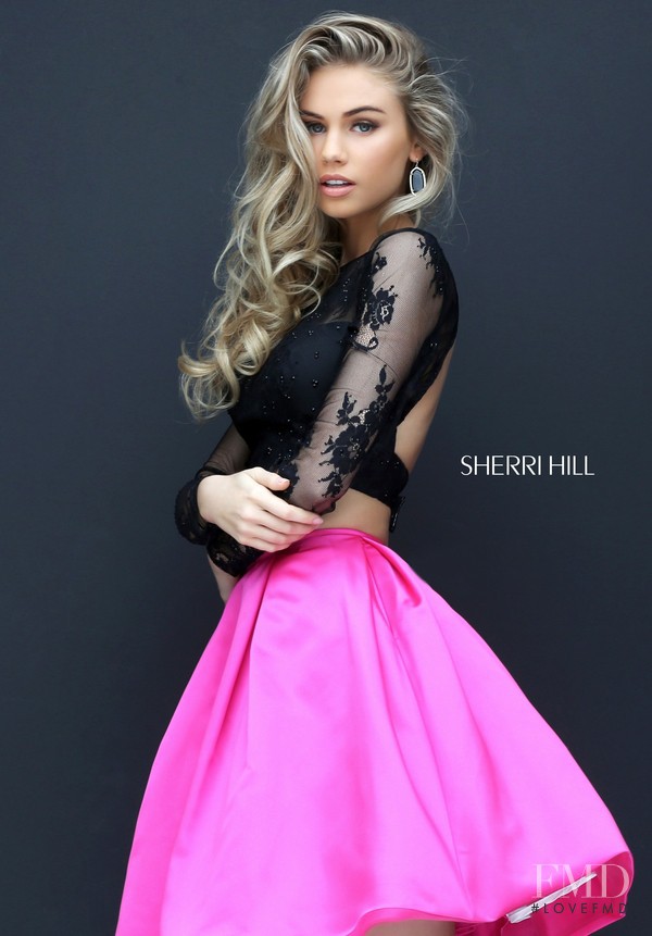 Scarlett Leithold featured in  the Sherri Hill catalogue for Autumn/Winter 2016