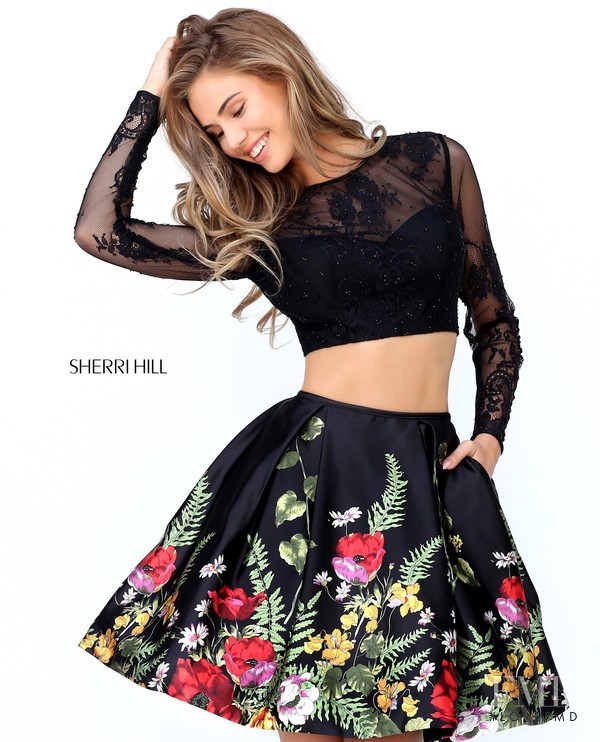 Scarlett Leithold featured in  the Sherri Hill catalogue for Autumn/Winter 2016