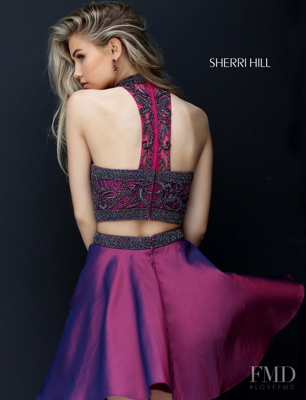 Scarlett Leithold featured in  the Sherri Hill catalogue for Autumn/Winter 2016