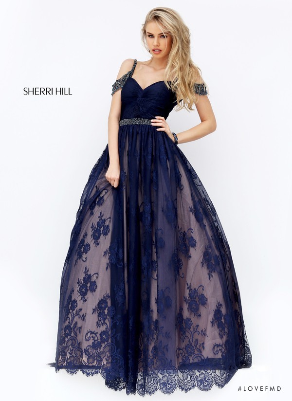 Scarlett Leithold featured in  the Sherri Hill catalogue for Autumn/Winter 2016