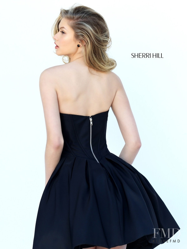 Josie Canseco featured in  the Sherri Hill catalogue for Autumn/Winter 2016