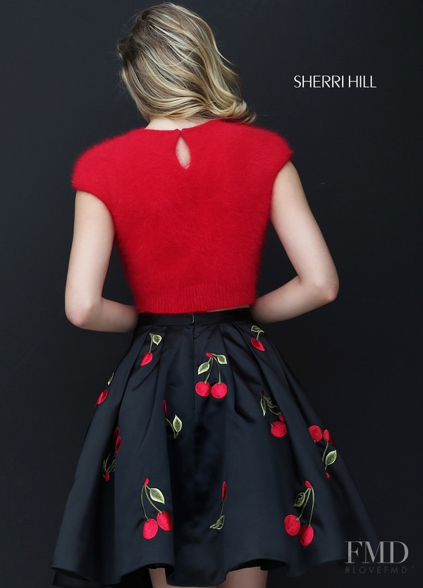 Josie Canseco featured in  the Sherri Hill catalogue for Autumn/Winter 2016