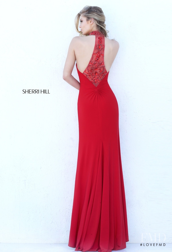 Josie Canseco featured in  the Sherri Hill catalogue for Autumn/Winter 2016