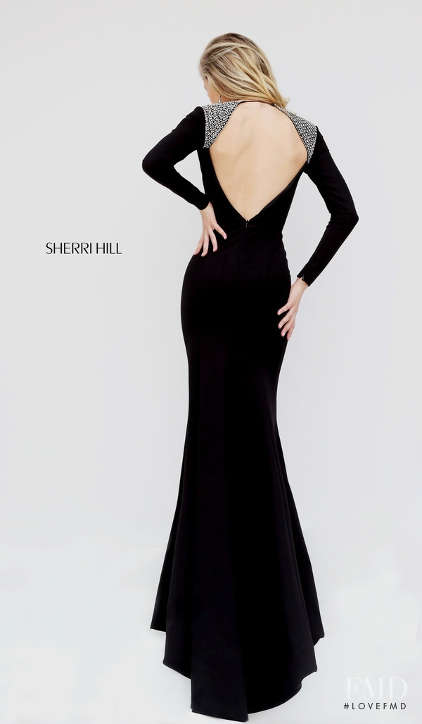 Josie Canseco featured in  the Sherri Hill catalogue for Autumn/Winter 2016