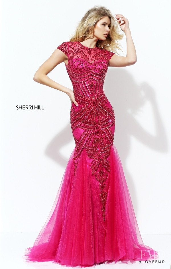 Josie Canseco featured in  the Sherri Hill catalogue for Autumn/Winter 2016