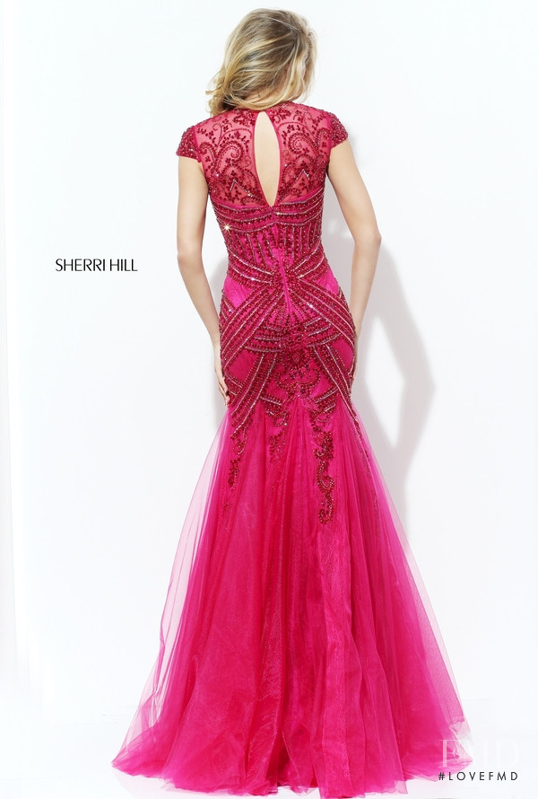 Josie Canseco featured in  the Sherri Hill catalogue for Autumn/Winter 2016