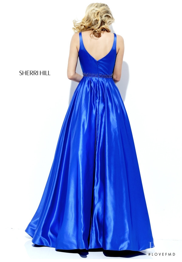 Josie Canseco featured in  the Sherri Hill catalogue for Autumn/Winter 2016