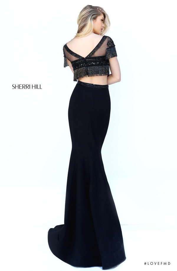 Josie Canseco featured in  the Sherri Hill catalogue for Autumn/Winter 2016