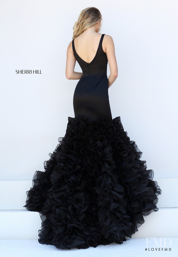 Josie Canseco featured in  the Sherri Hill catalogue for Autumn/Winter 2016