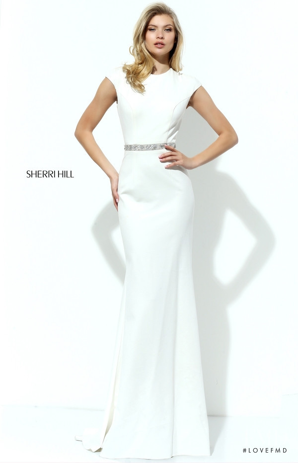 Josie Canseco featured in  the Sherri Hill catalogue for Autumn/Winter 2016