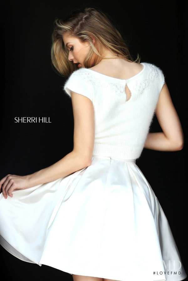 Josie Canseco featured in  the Sherri Hill catalogue for Autumn/Winter 2016