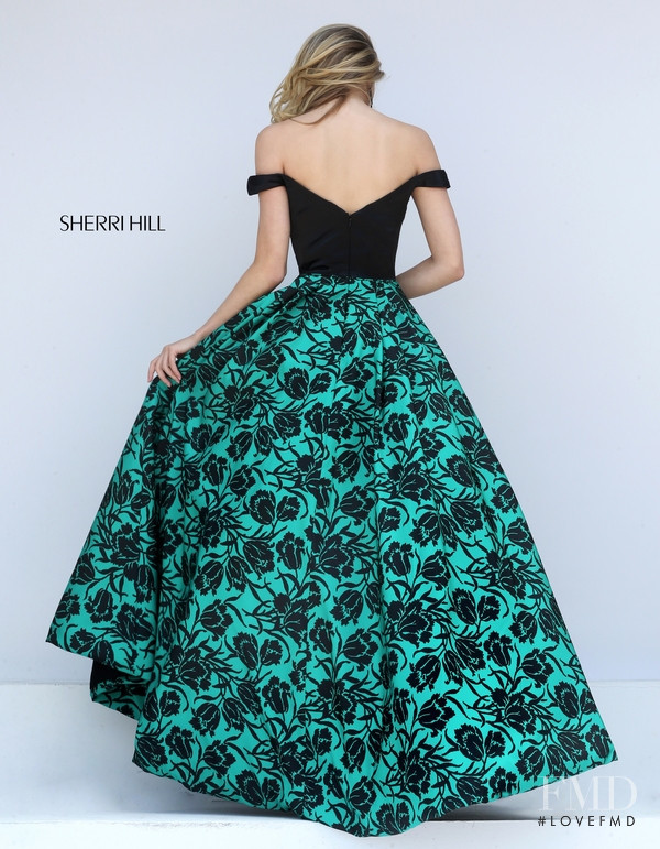 Josie Canseco featured in  the Sherri Hill catalogue for Autumn/Winter 2016