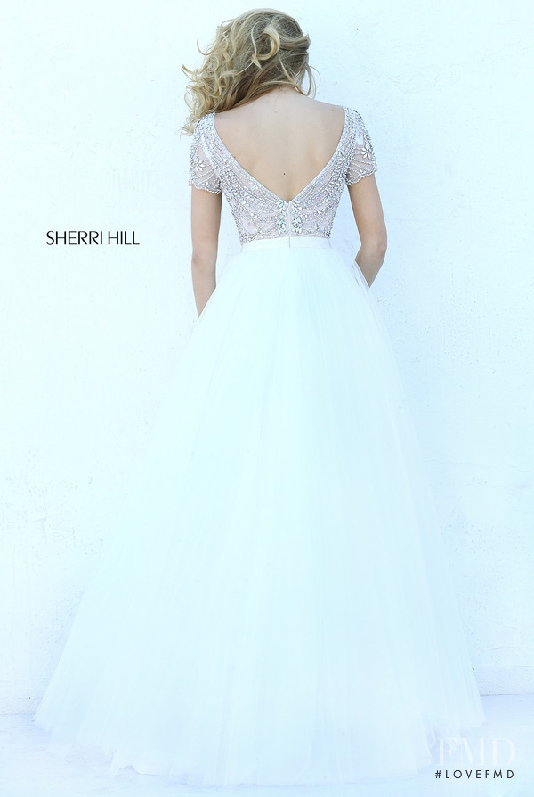 Josie Canseco featured in  the Sherri Hill catalogue for Autumn/Winter 2016