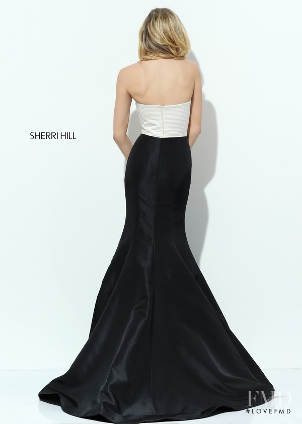 Josie Canseco featured in  the Sherri Hill catalogue for Autumn/Winter 2016