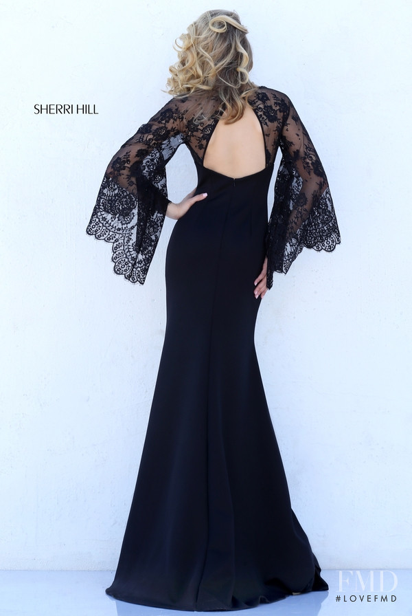 Josie Canseco featured in  the Sherri Hill catalogue for Autumn/Winter 2016