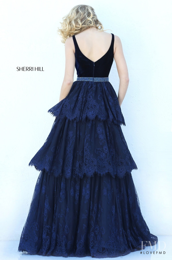 Josie Canseco featured in  the Sherri Hill catalogue for Autumn/Winter 2016