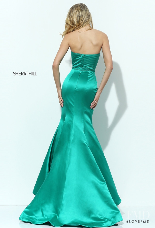 Josie Canseco featured in  the Sherri Hill catalogue for Autumn/Winter 2016