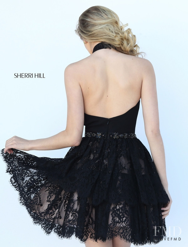 Josie Canseco featured in  the Sherri Hill catalogue for Autumn/Winter 2016