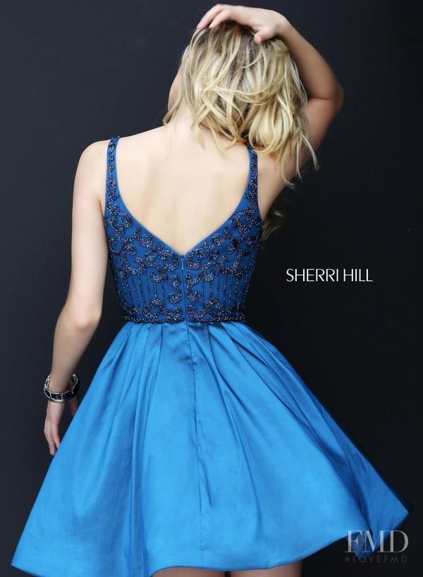 Josie Canseco featured in  the Sherri Hill catalogue for Autumn/Winter 2016