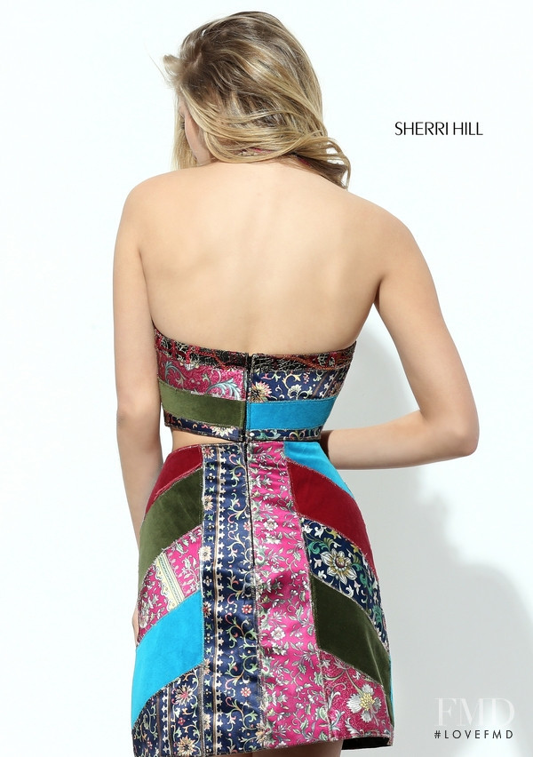 Josie Canseco featured in  the Sherri Hill catalogue for Autumn/Winter 2016