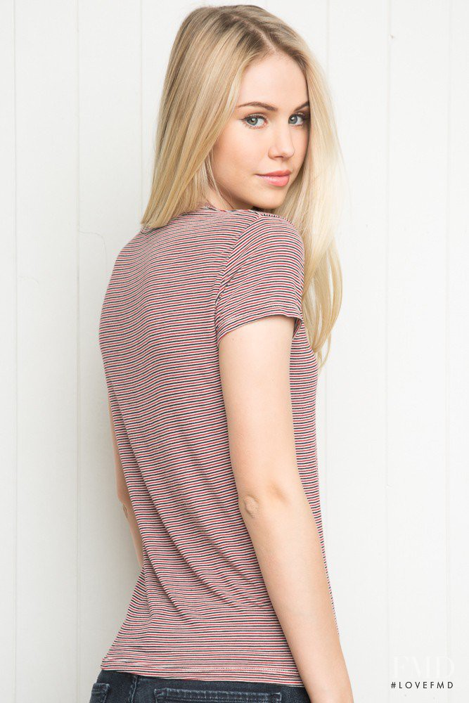 Scarlett Leithold featured in  the Brandy Melville catalogue for Spring/Summer 2015