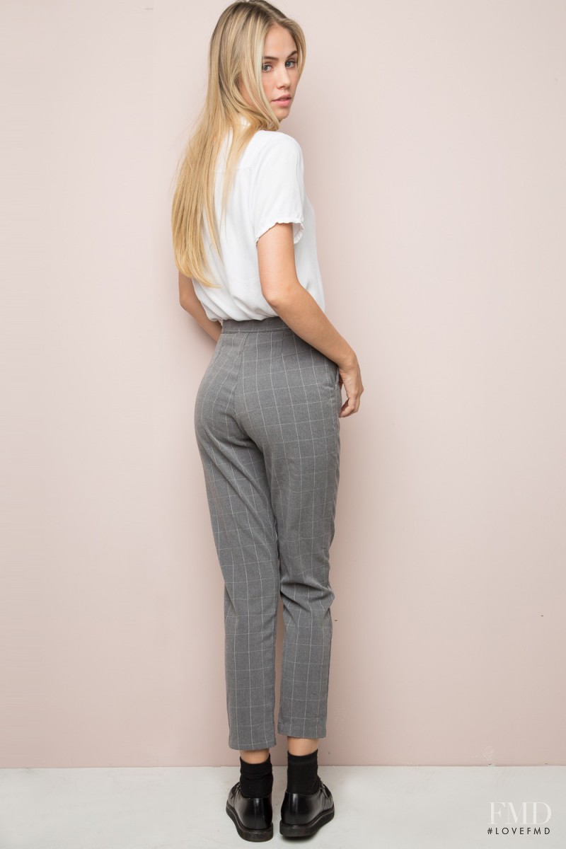 Scarlett Leithold featured in  the Brandy Melville catalogue for Spring/Summer 2016