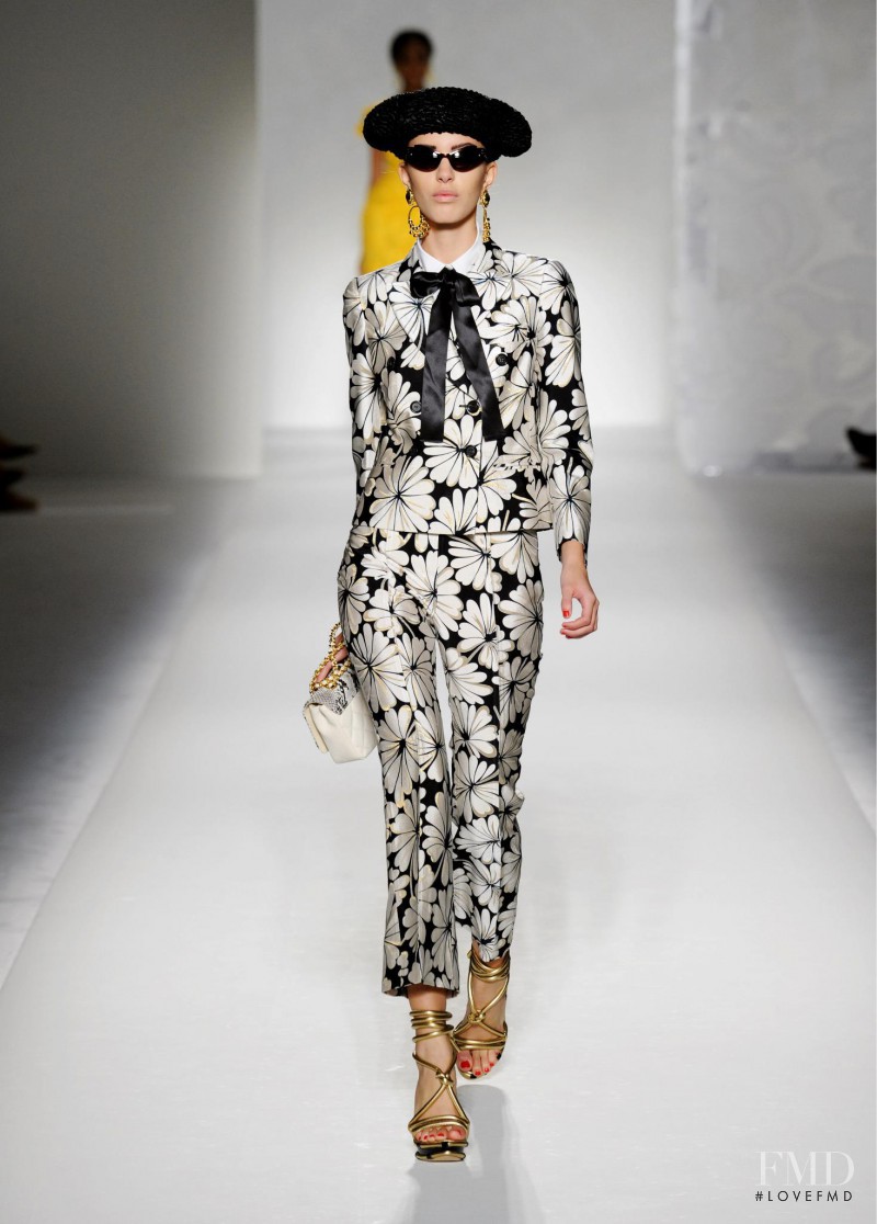 Kate King featured in  the Moschino fashion show for Spring/Summer 2012