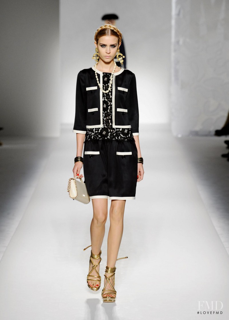 Josephine Skriver featured in  the Moschino fashion show for Spring/Summer 2012