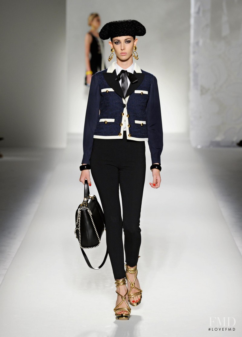Ruby Aldridge featured in  the Moschino fashion show for Spring/Summer 2012