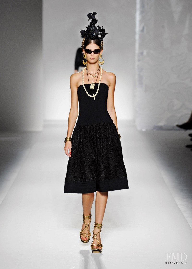 Kendra Spears featured in  the Moschino fashion show for Spring/Summer 2012
