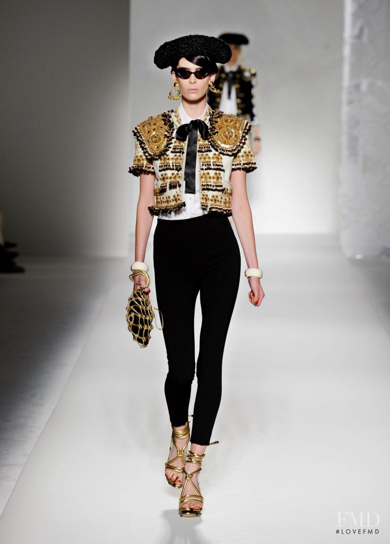 Kristina Salinovic featured in  the Moschino fashion show for Spring/Summer 2012