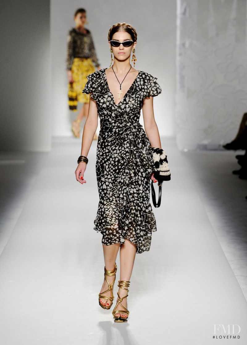 Samantha Gradoville featured in  the Moschino fashion show for Spring/Summer 2012