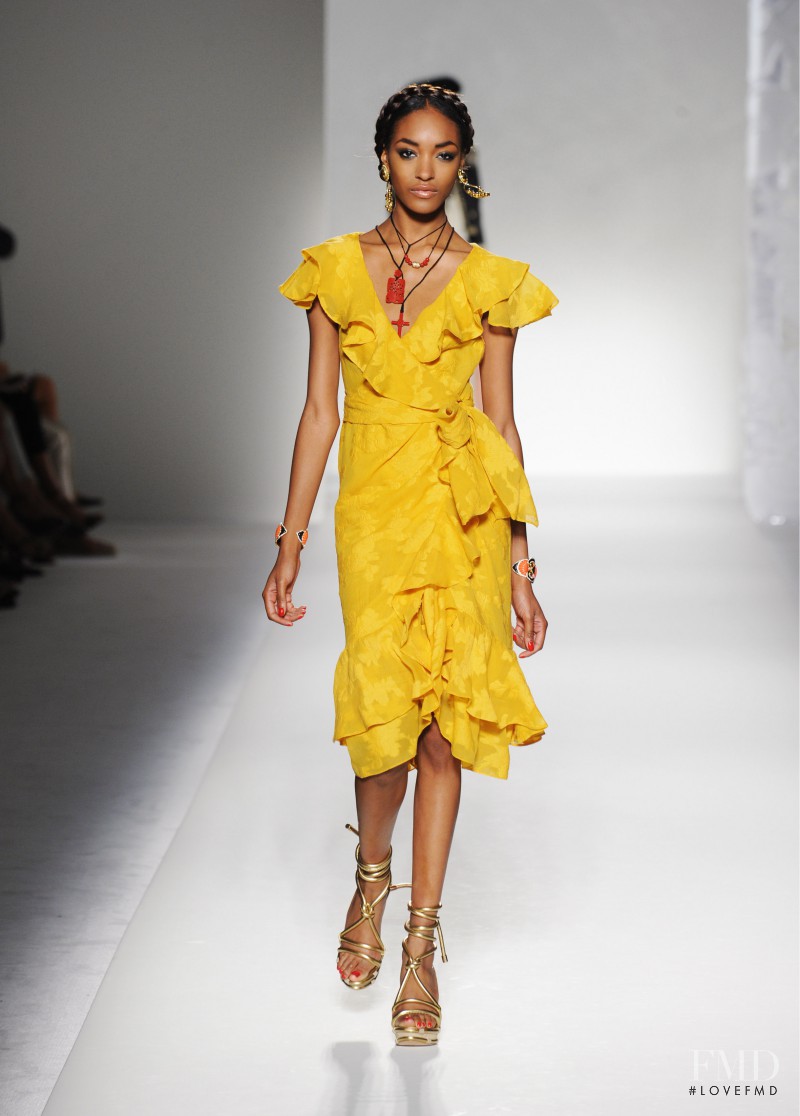 Jourdan Dunn featured in  the Moschino fashion show for Spring/Summer 2012