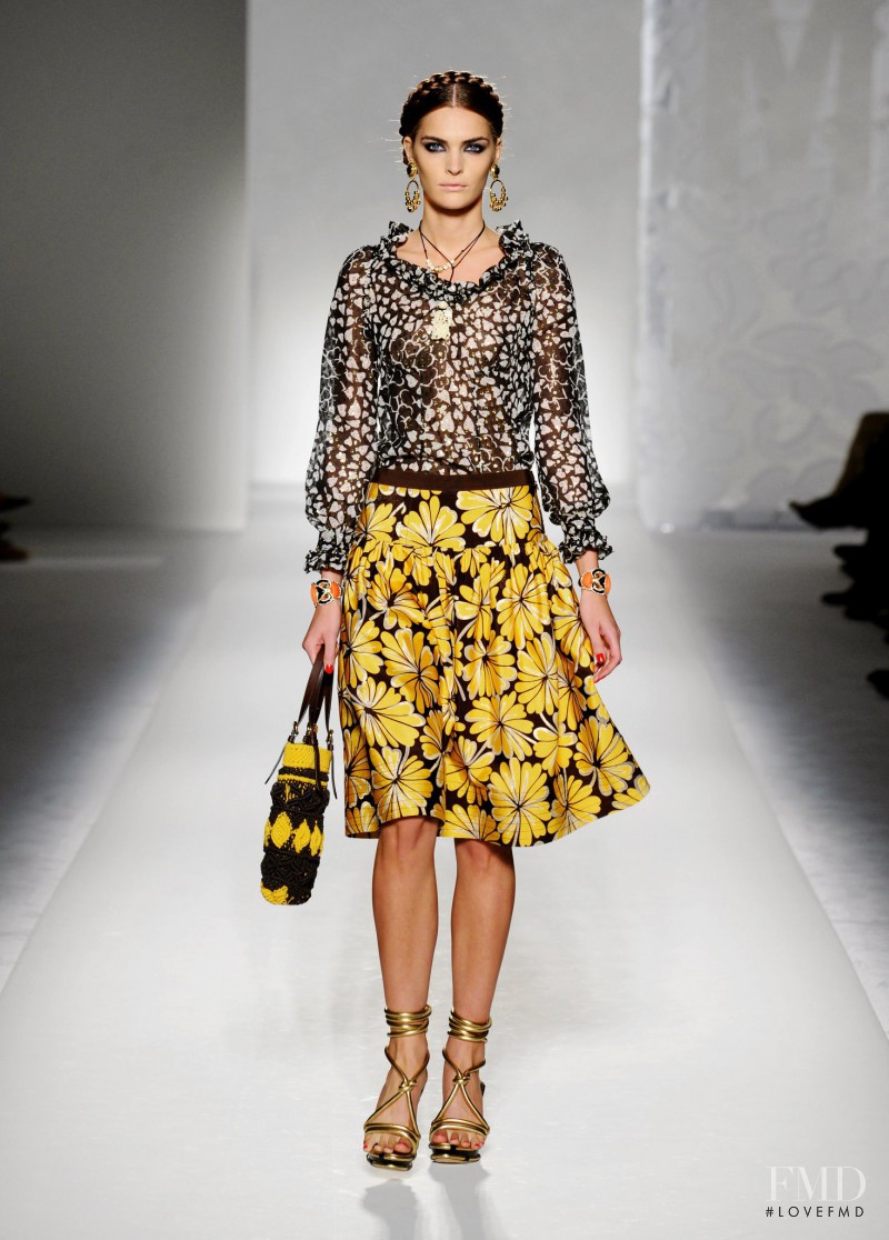 Gertrud Hegelund featured in  the Moschino fashion show for Spring/Summer 2012