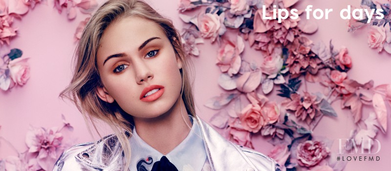 Scarlett Leithold featured in  the Colourpop advertisement for Spring/Summer 2016