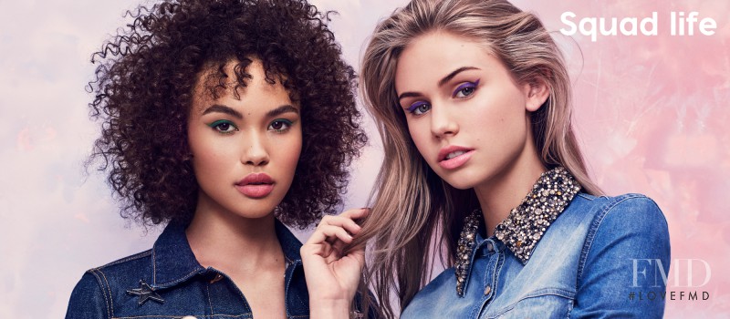 Scarlett Leithold featured in  the Colourpop advertisement for Spring/Summer 2016