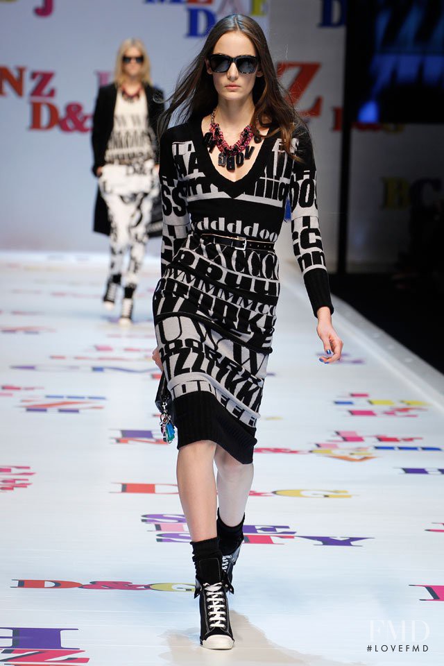 Zuzanna Bijoch featured in  the D&G fashion show for Autumn/Winter 2011