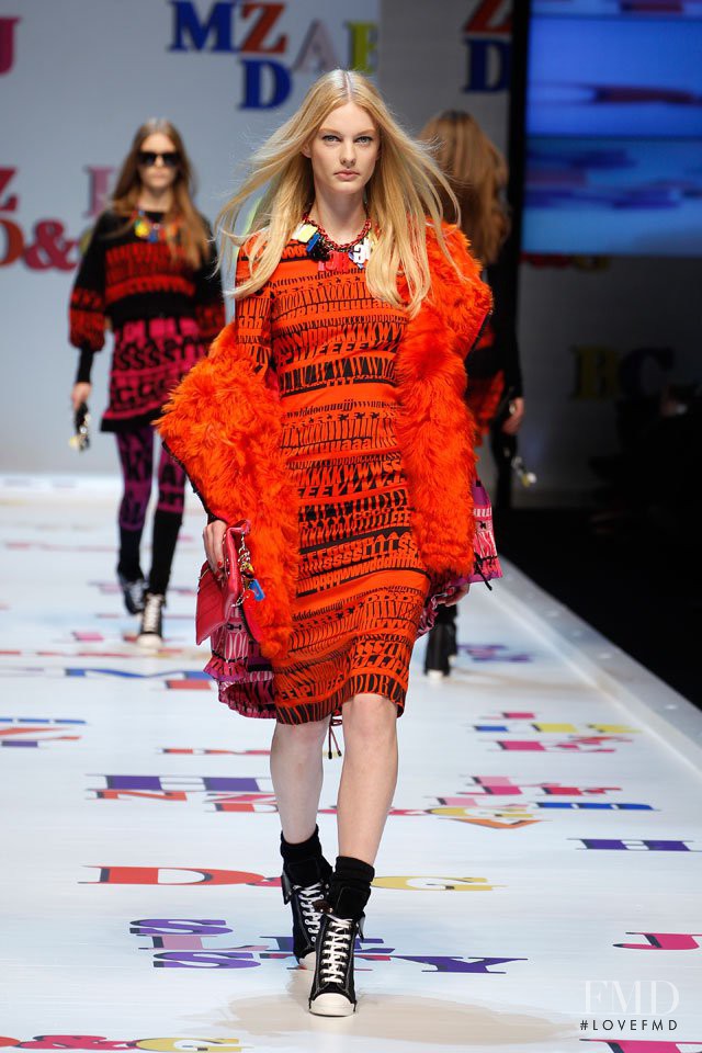 Patricia van der Vliet featured in  the D&G fashion show for Autumn/Winter 2011