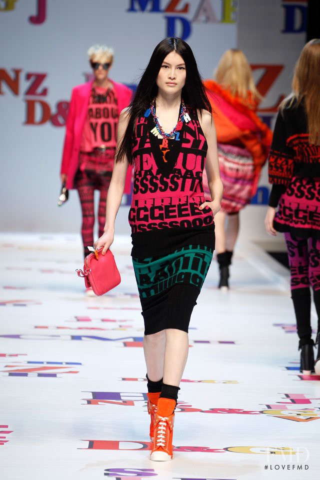 Sui He featured in  the D&G fashion show for Autumn/Winter 2011