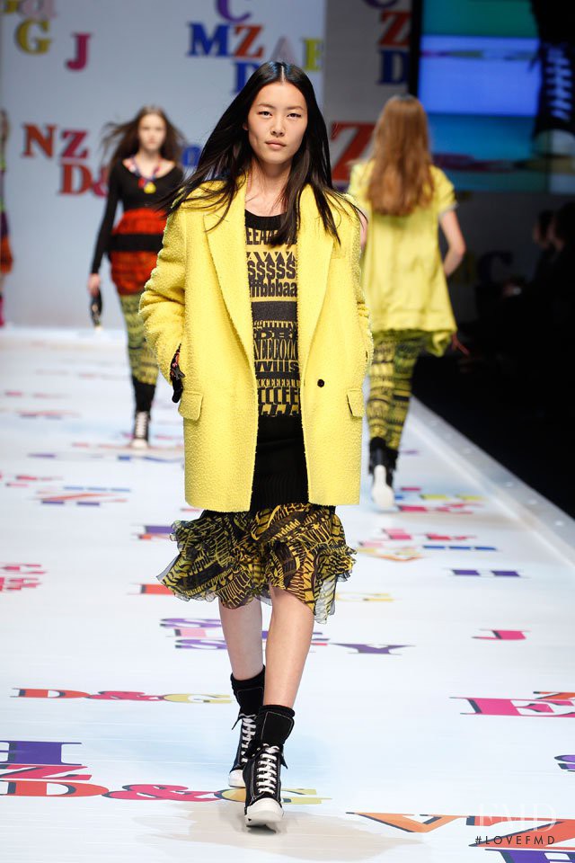 Liu Wen featured in  the D&G fashion show for Autumn/Winter 2011