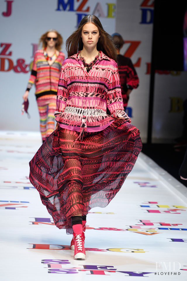 Jessica Clarke featured in  the D&G fashion show for Autumn/Winter 2011