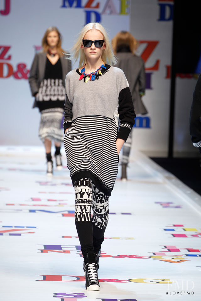 Ginta Lapina featured in  the D&G fashion show for Autumn/Winter 2011