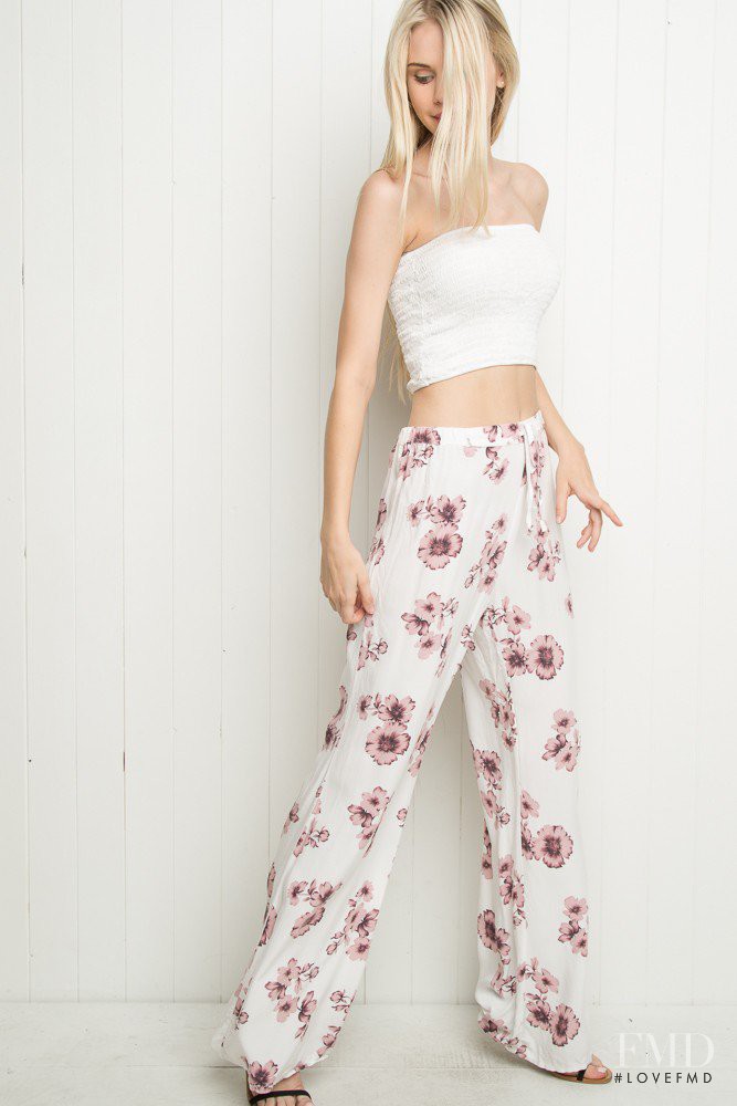 Scarlett Leithold featured in  the Brandy Melville catalogue for Autumn/Winter 2015