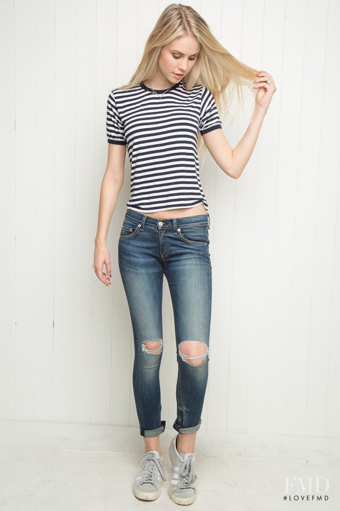 Scarlett Leithold featured in  the Brandy Melville catalogue for Autumn/Winter 2015